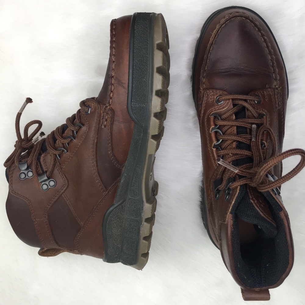 ECCO Track II Gore-Tex Brown Leather Hiking Boots
